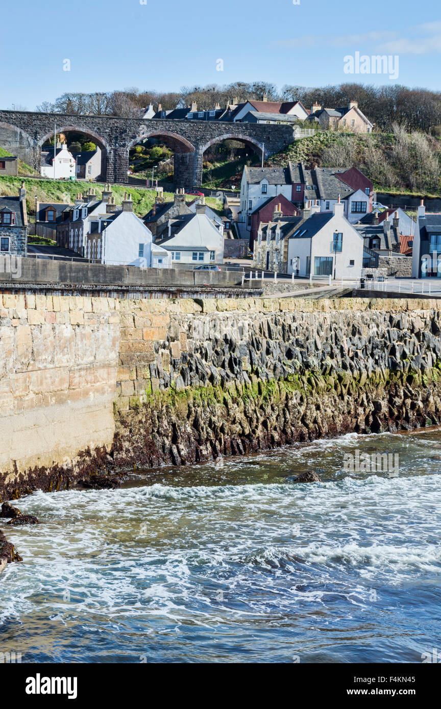 Cullen harbour, Moray Firth, Scotland Stock Photo Alamy