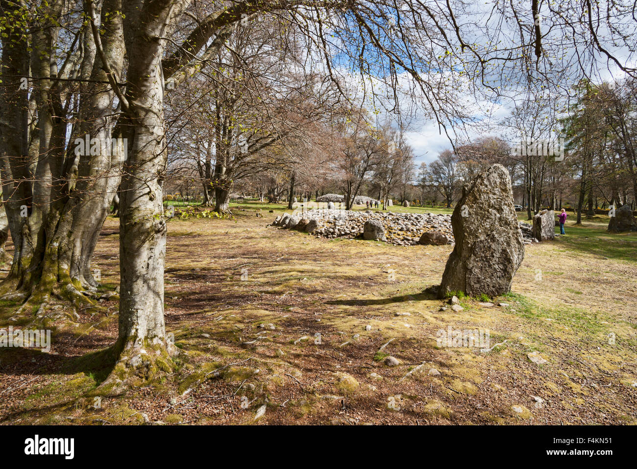 Clava Cairns. Prehistoric burial site, Culloden, Highland region