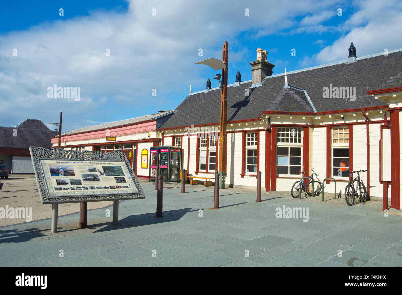 Railway Station, Aviemore, Highland, Scotland, UK Stock Photo