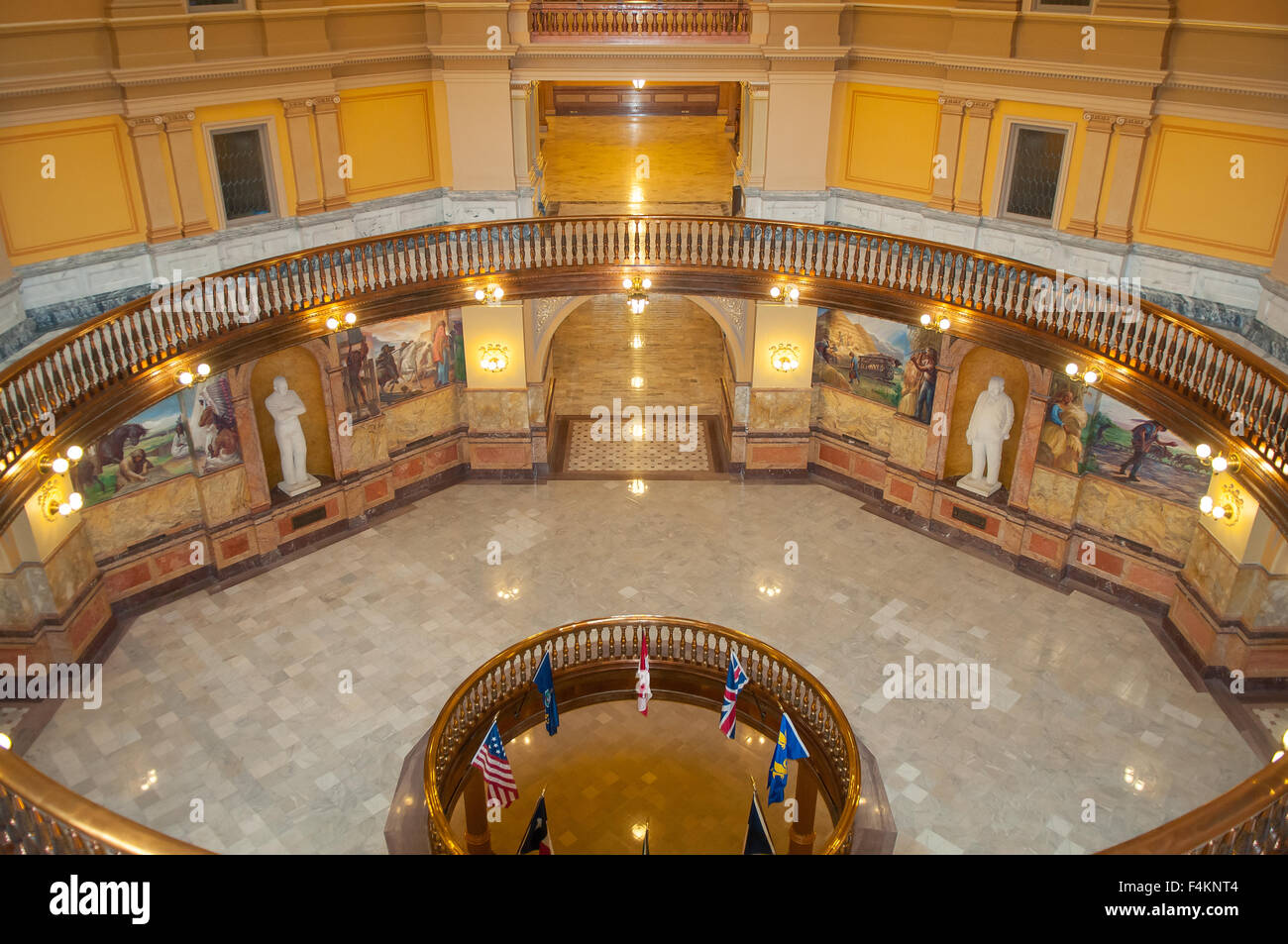 Inside the Kansas State Capitol, Topeka, Kansas, USA Stock Photo