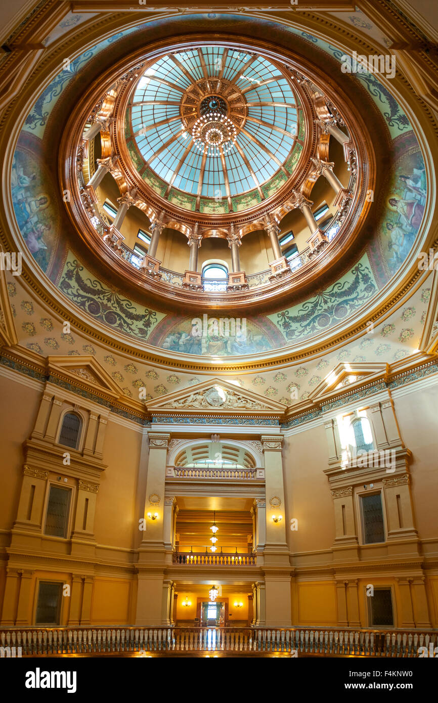The Dome, Kansas State Capitol, Topeka, Kansas, USA Stock Photo