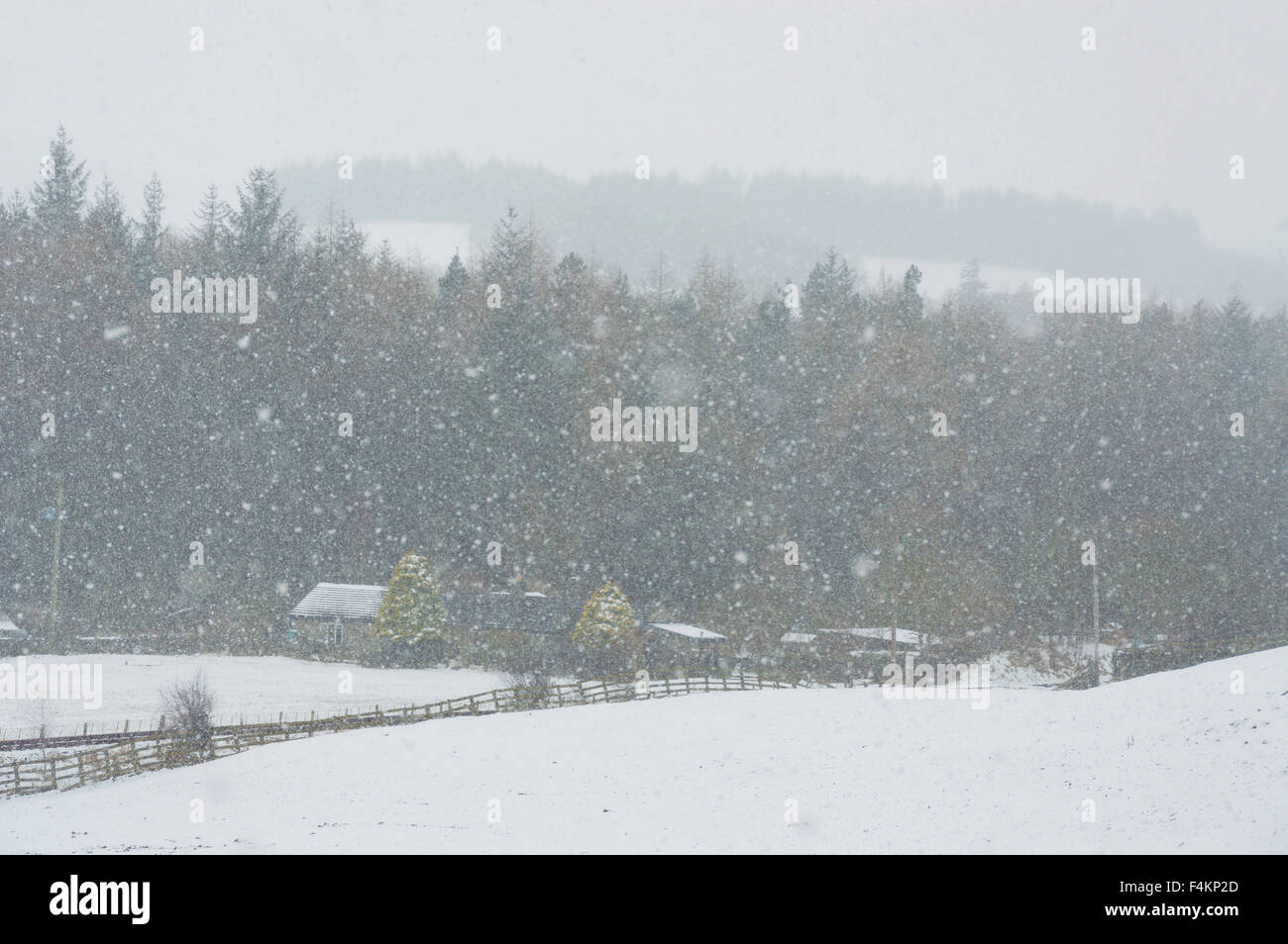 Snow in Weardale, near Stanhope, county Durham, England, UK Stock Photo