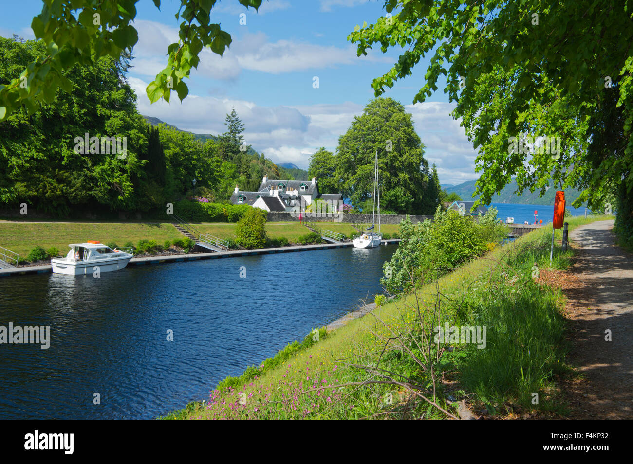 Fort Augustus, Caledonian Canal, Loch Ness, Inverness, Highland Region