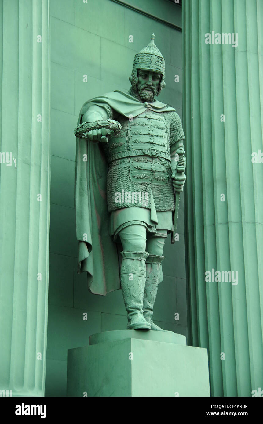 St Petersburg, Russia Green Triumphal Narva Arch Stock Photo