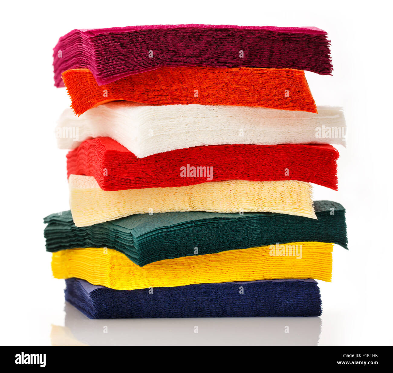 Stack of new disposable paper table napkins Stock Photo Alamy