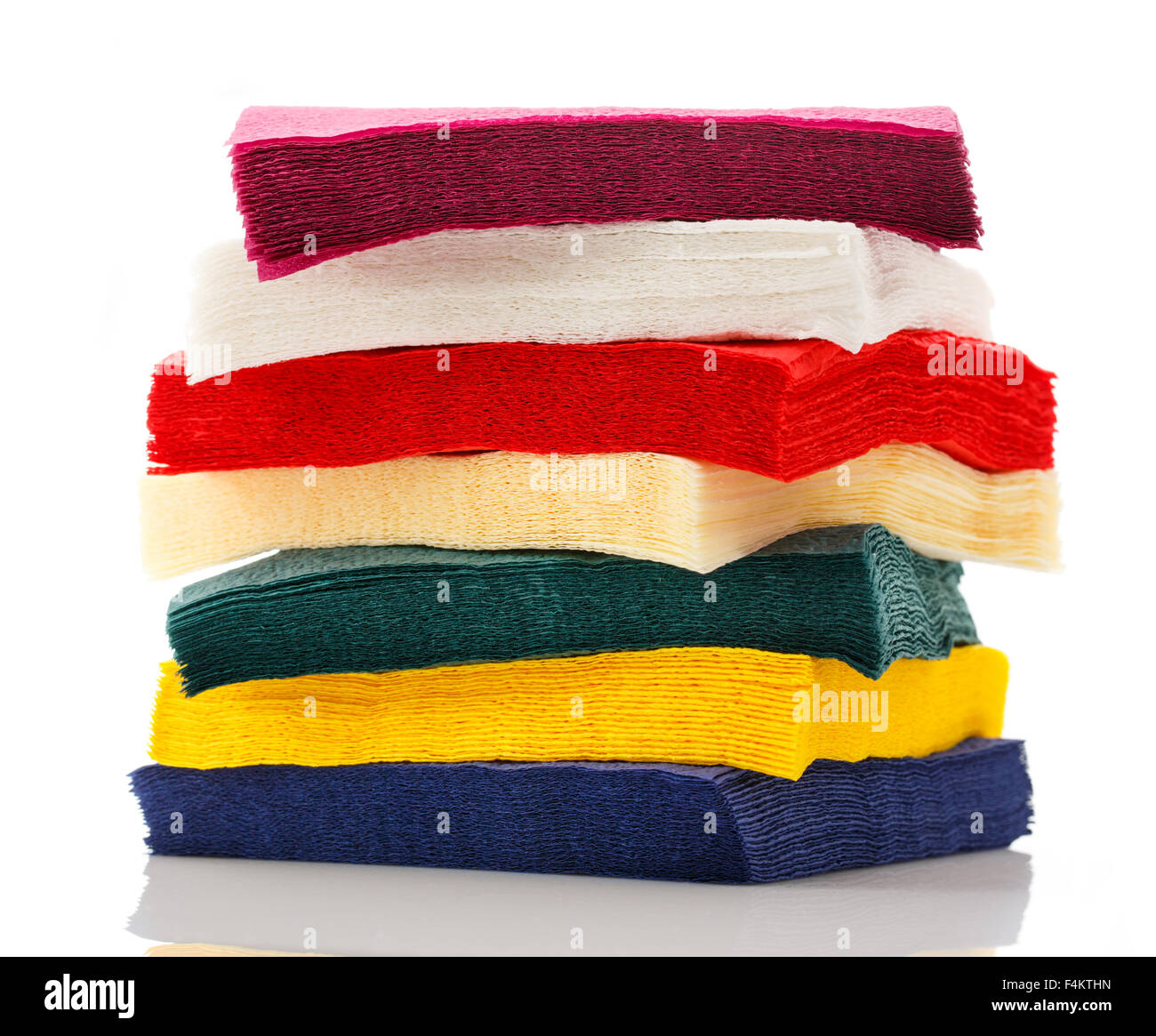 Stack of new disposable paper table napkins Stock Photo Alamy