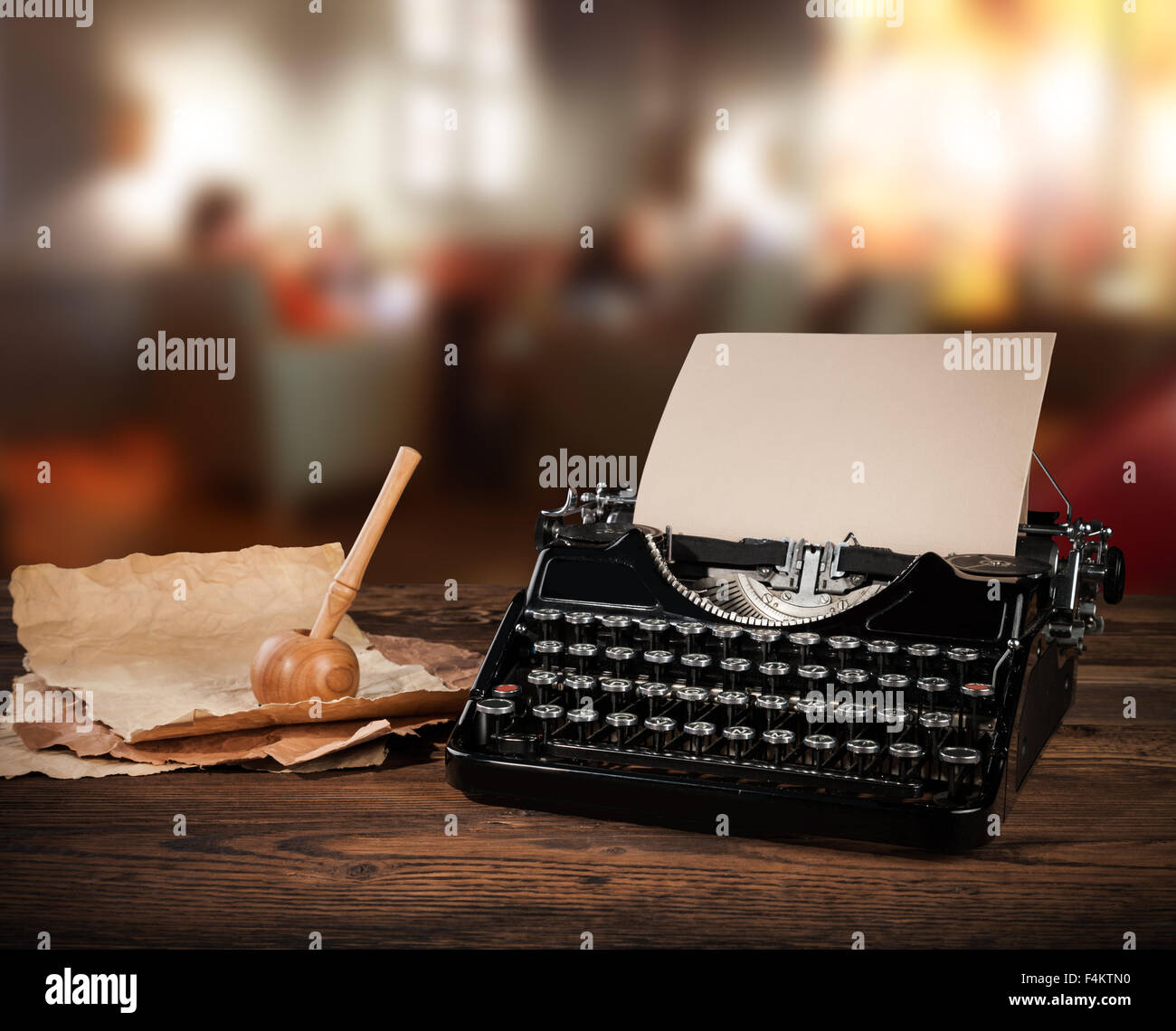 Antique Typewriter In Old Vintage Style Stock Photo 88946956 Alamy