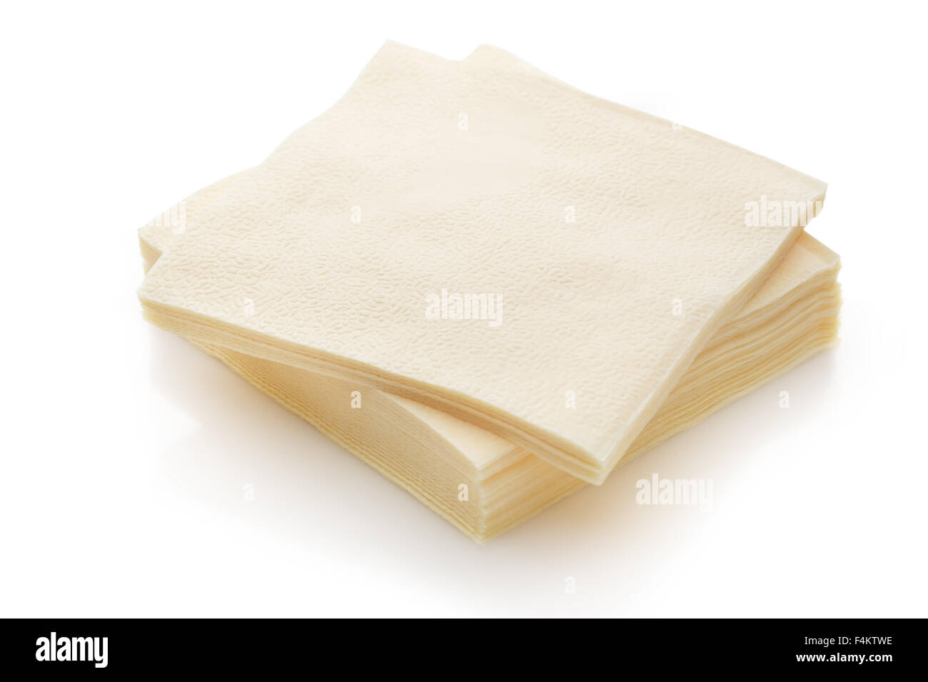 Stack of new disposable paper table napkins Stock Photo Alamy
