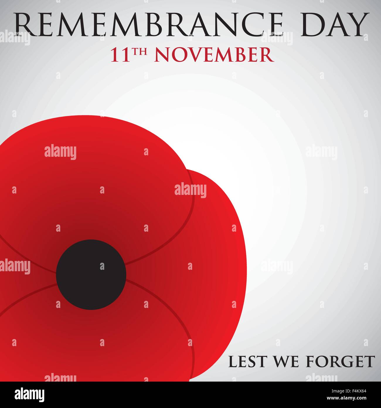 Remembrance Day card in vector format Stock Vector Image & Art - Alamy