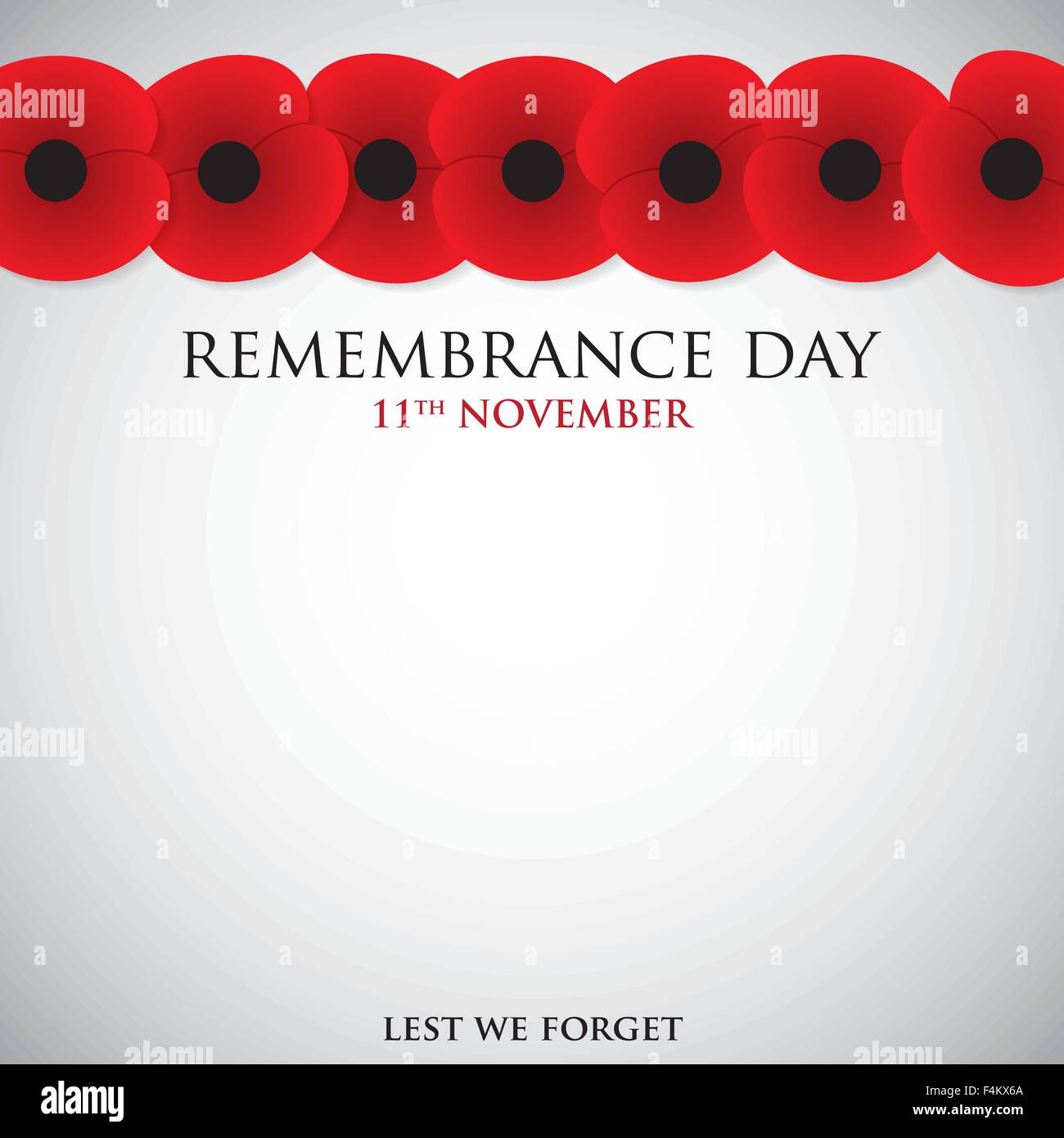 Remembrance Day card in vector format Stock Vector Image & Art - Alamy