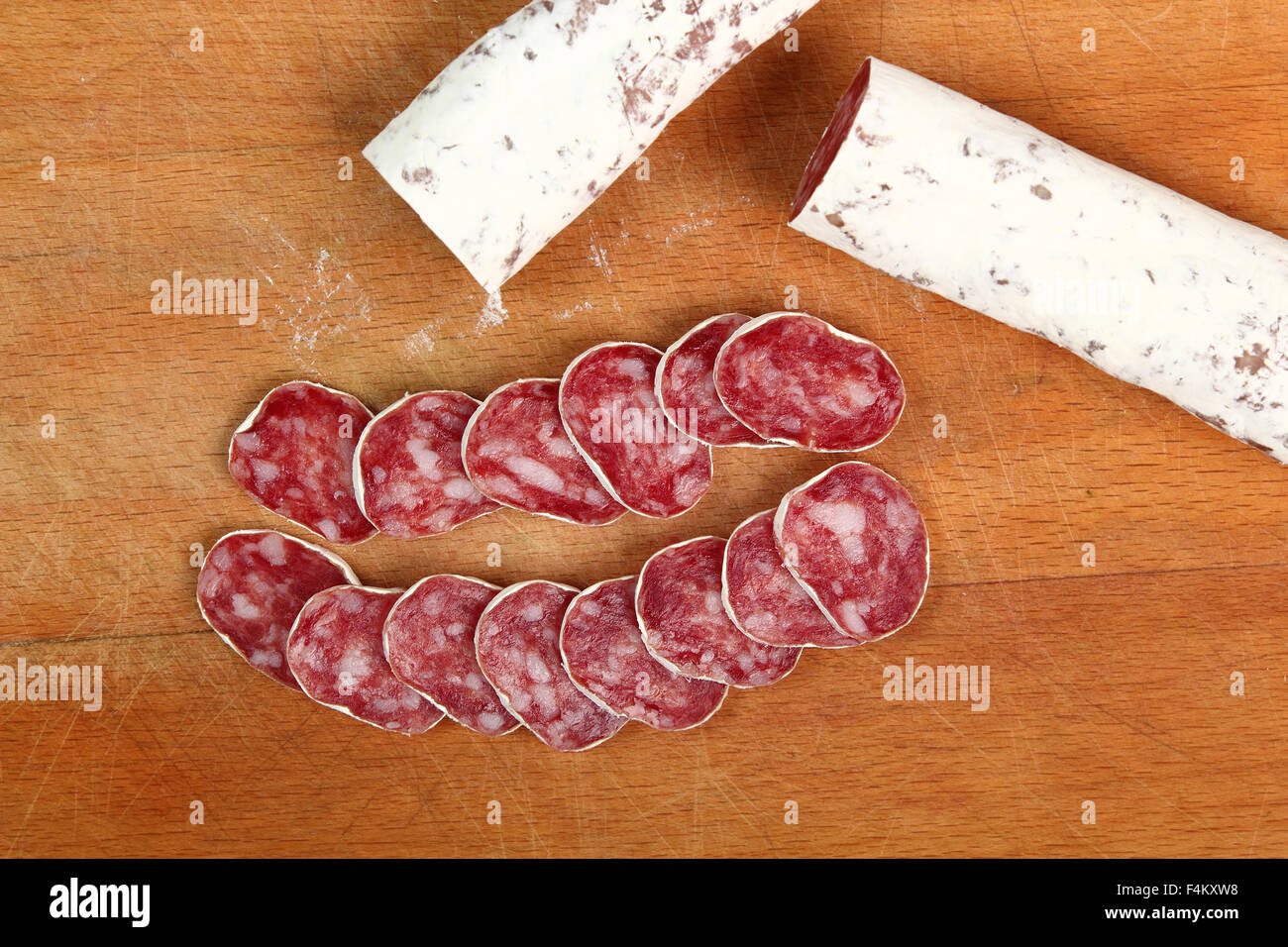 Moldy Salami. Smoked Pork Sausage Stock Photo Alamy