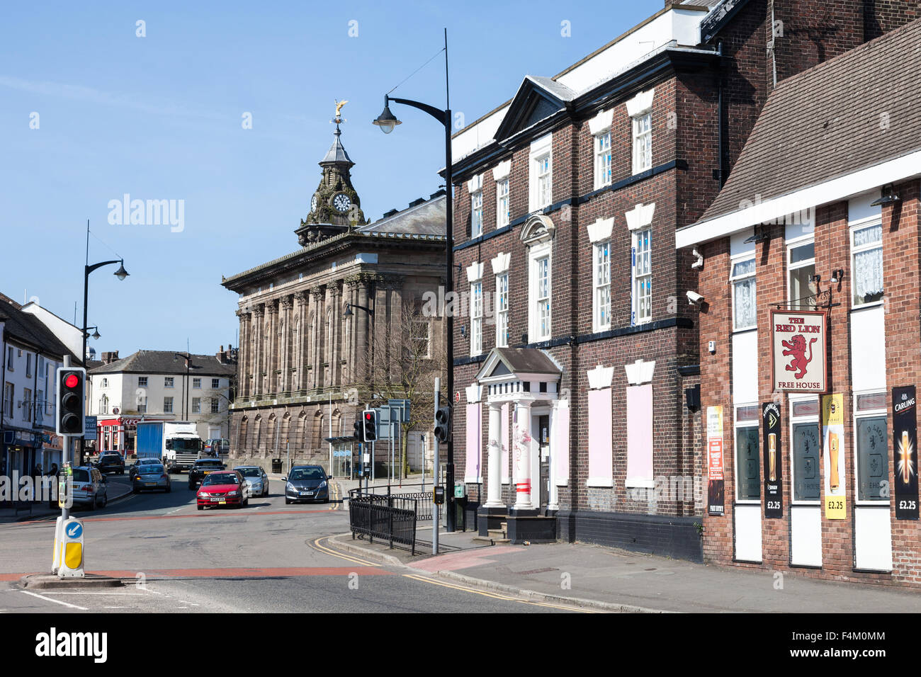 The former Town Hall, The Wedgwood Big House and The Red Lion pub in