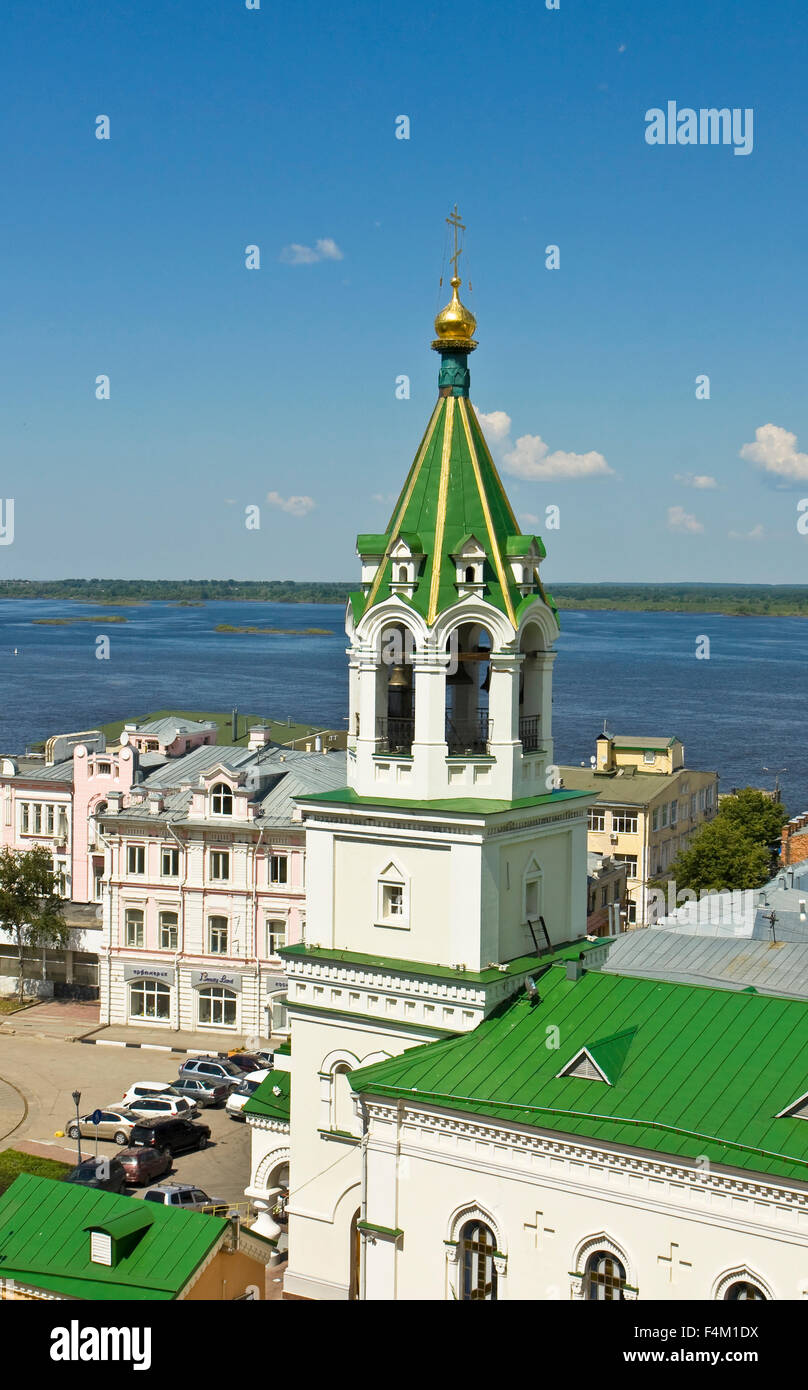 Bell tower of Orthodox church of Nativity of John the Baptist in town ...