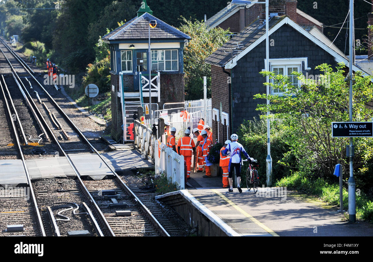 Plumpton rail crossing hi-res stock photography and images - Alamy