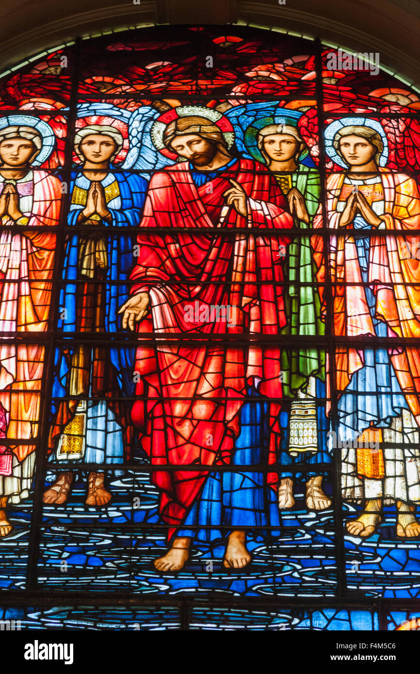 Birmingham, Birmingham Cathedral, Stained Glass Windows depicting The