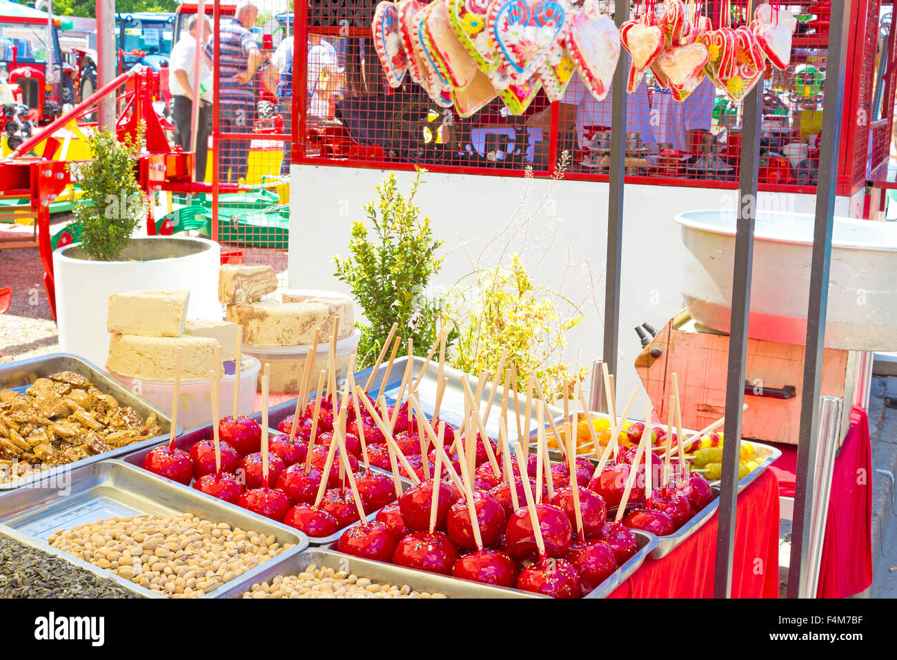 Stall to sell candy Stock Photo Alamy