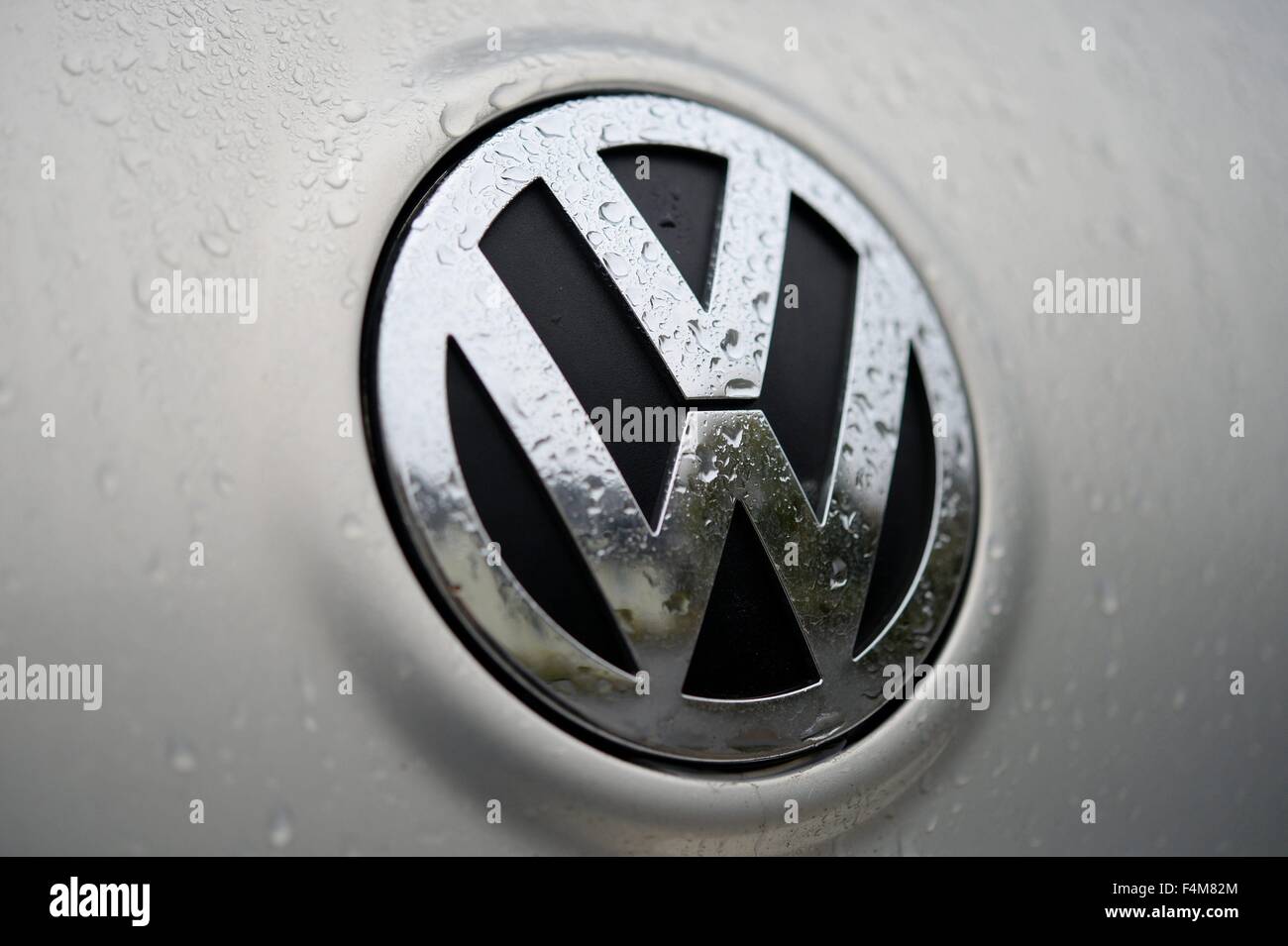 VW logo, Germany, city of Osterode, 20. October 2015. Photo: Frank May Stock Photo