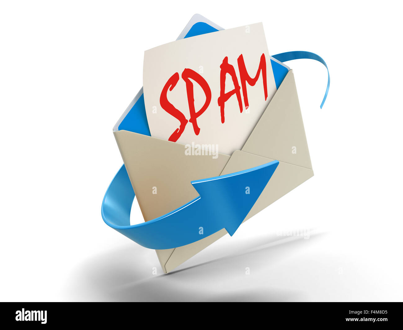 Letter SPAM (clipping path included Stock Photo - Alamy