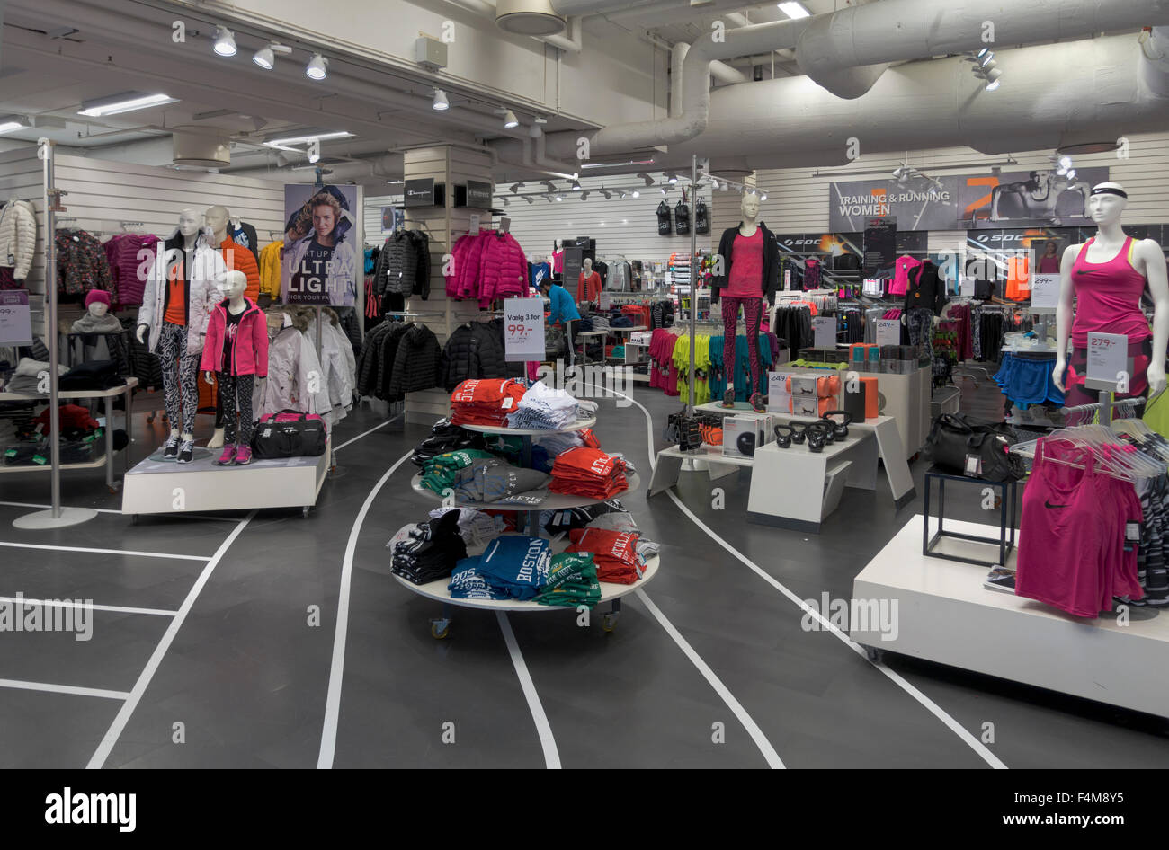 Anslået kurve reservation STADIUM sports wear and equipment shop in the shopping centre / mall Lyngby  Storcenter north of Copenhagen, Denmark Stock Photo - Alamy