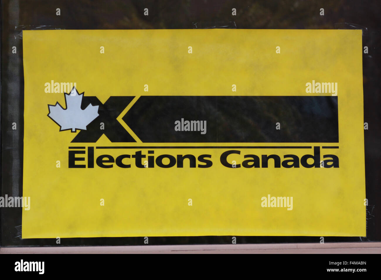 An Elections Canada sign Stock Photo
