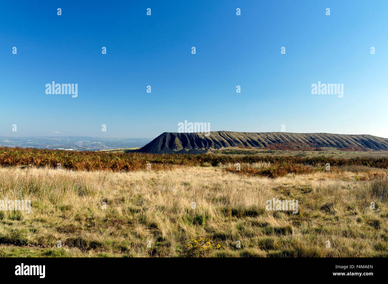Colliery tips from the Llanbradach Colliery, Rhymney Valley near