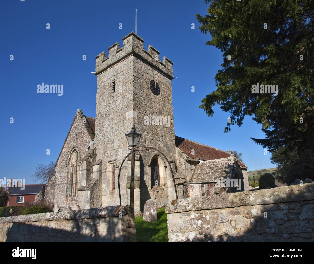 Church of St Mary and St Rhadegund, Whitwell, Isle of Wight, Hampshire, England Stock Photo