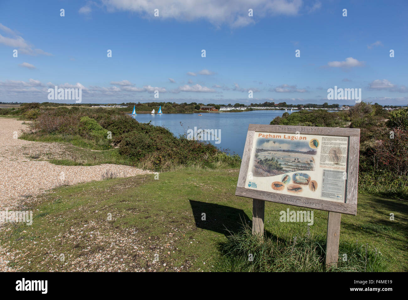 View across Pagham Lagoon, Pagham, West Sussex, England Stock Photo Alamy