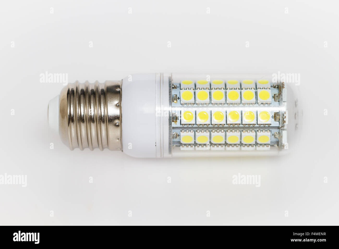 Led bulb isolated on white background. Energy power saving Stock Photo ...