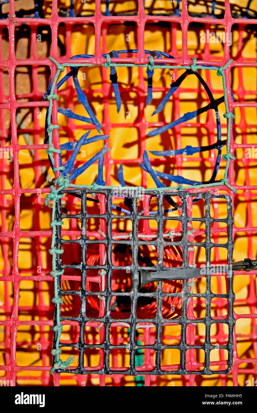 Colourful Lobster pots Stock Photo Alamy