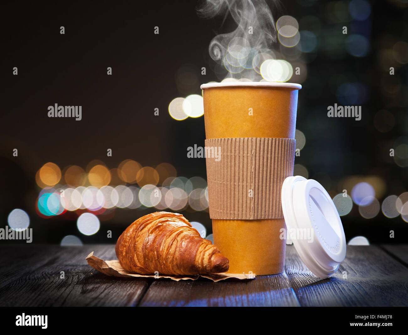 Coffee in a paper cup Stock Photo Alamy
