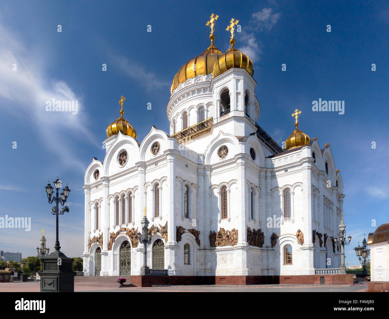 The Cathedral of Christ the Saviour in Moscow, Russia. The current church is the second to stand on this site. The original chur Stock Photo
