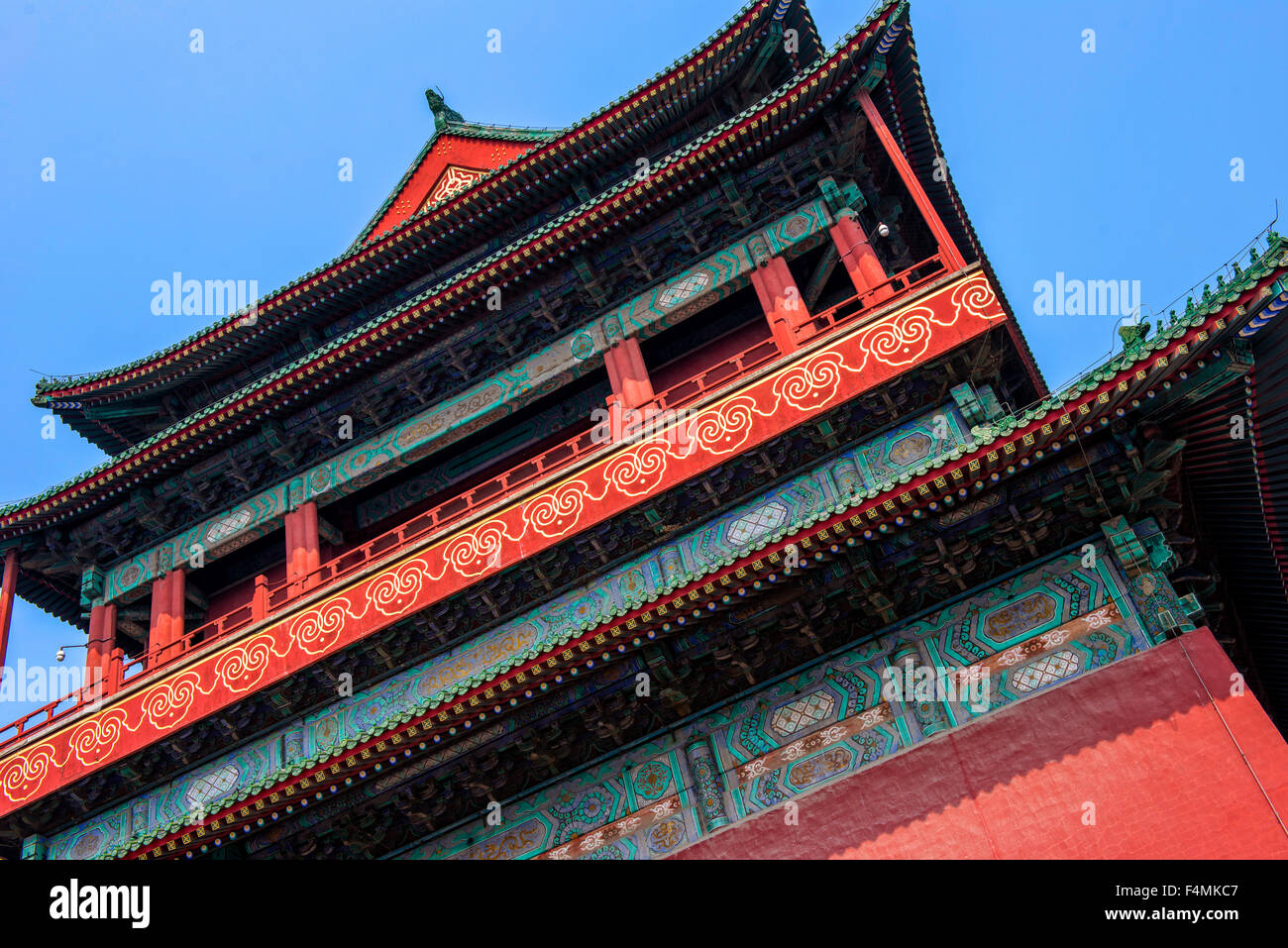Gulou, Drum Tower, Beijing, China Stock Photo