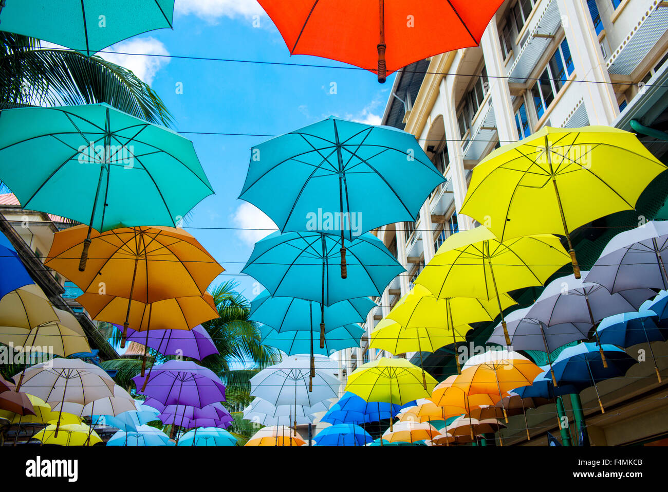 Umbrellas in Port Louis, Mauritius Stock Photo Alamy