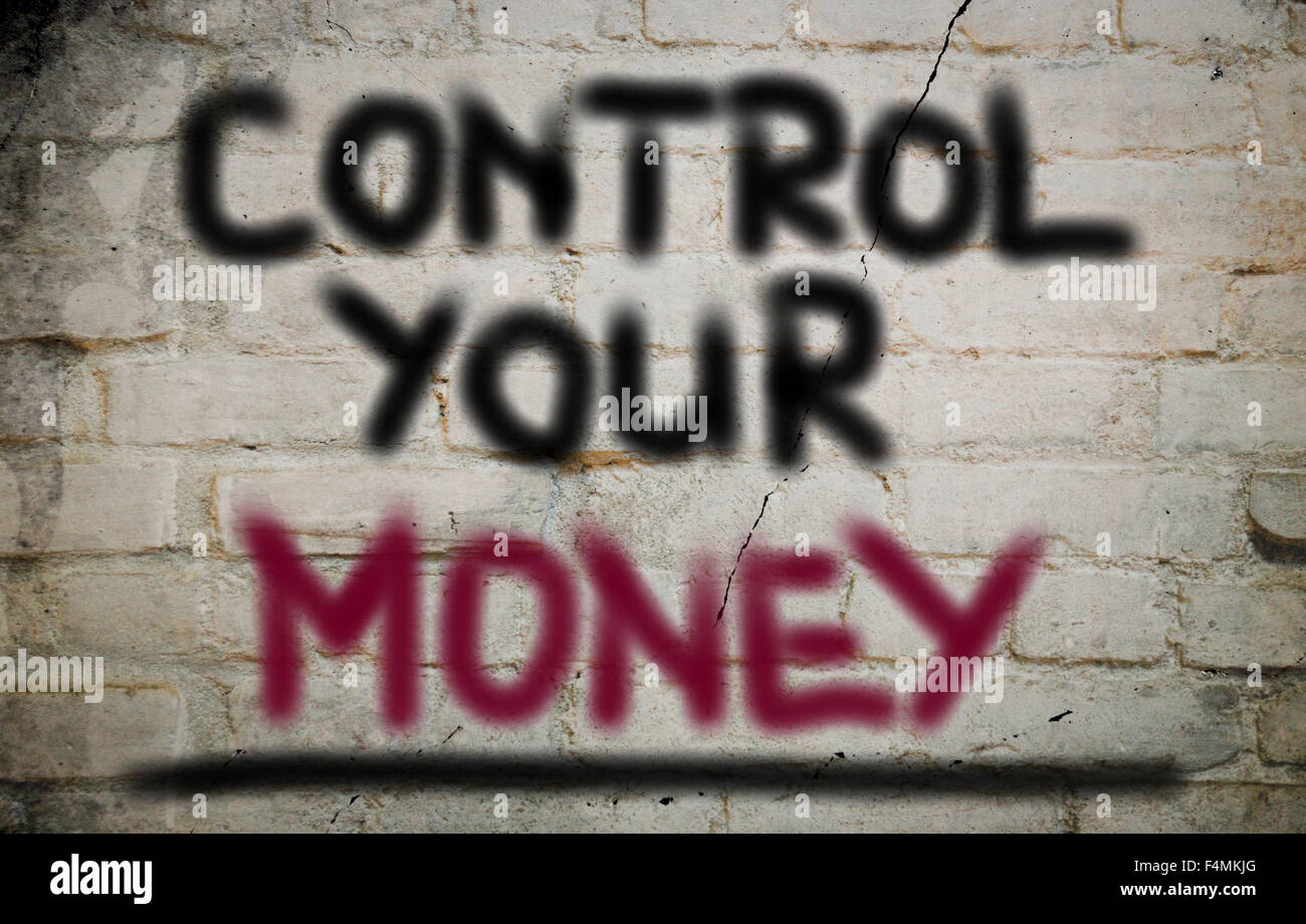 Control Your Money Concept Stock Photo