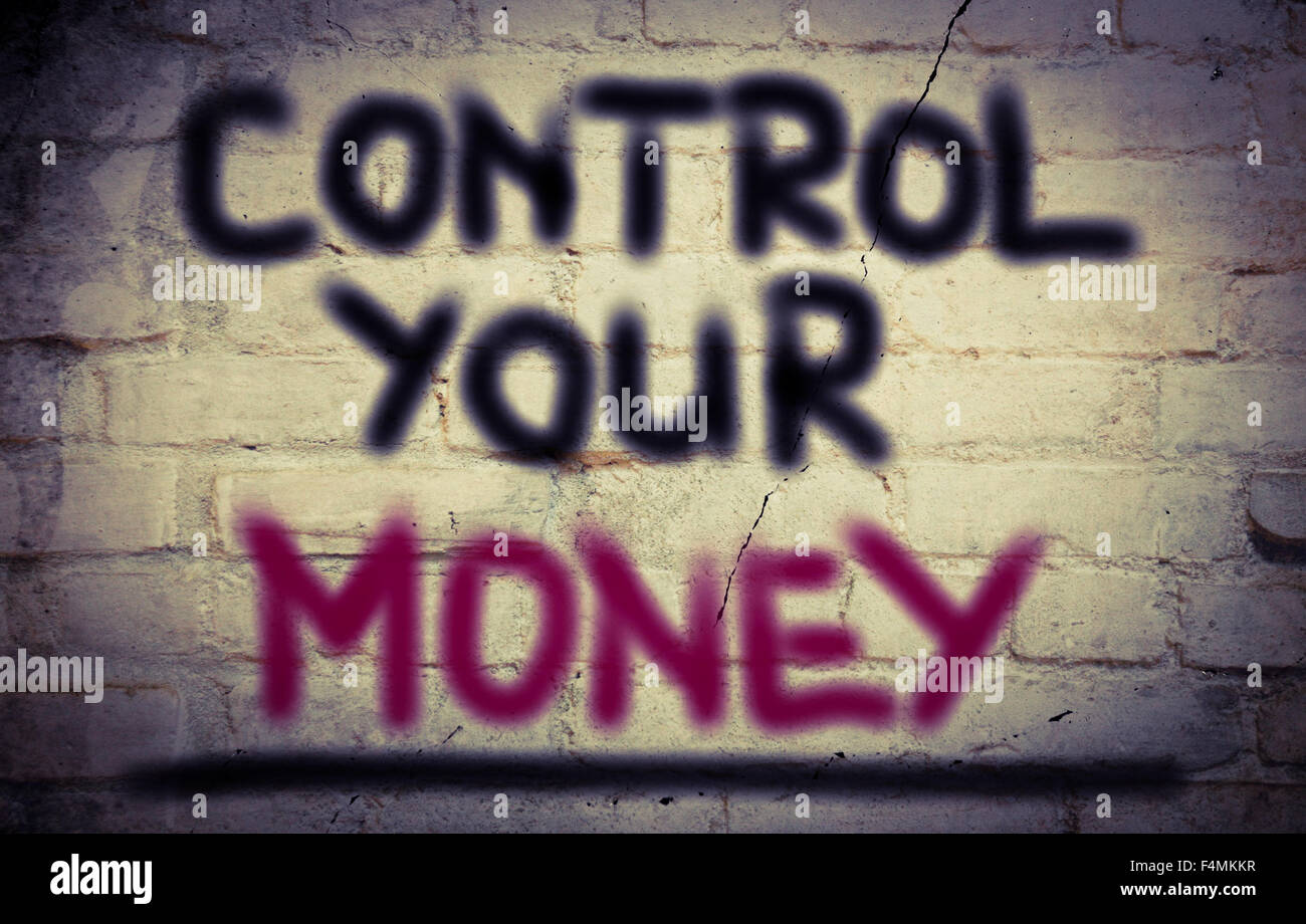 Control Your Money Concept Stock Photo