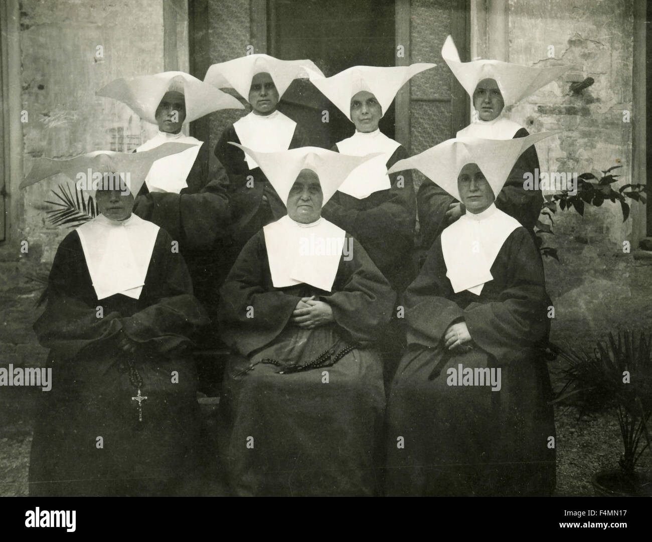 Group of St. Clare's nuns, Italy Stock Photo - Alamy