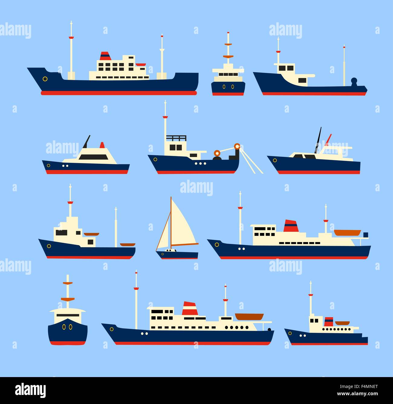 Silhouette of cargo ships Stock Vector Images - Alamy