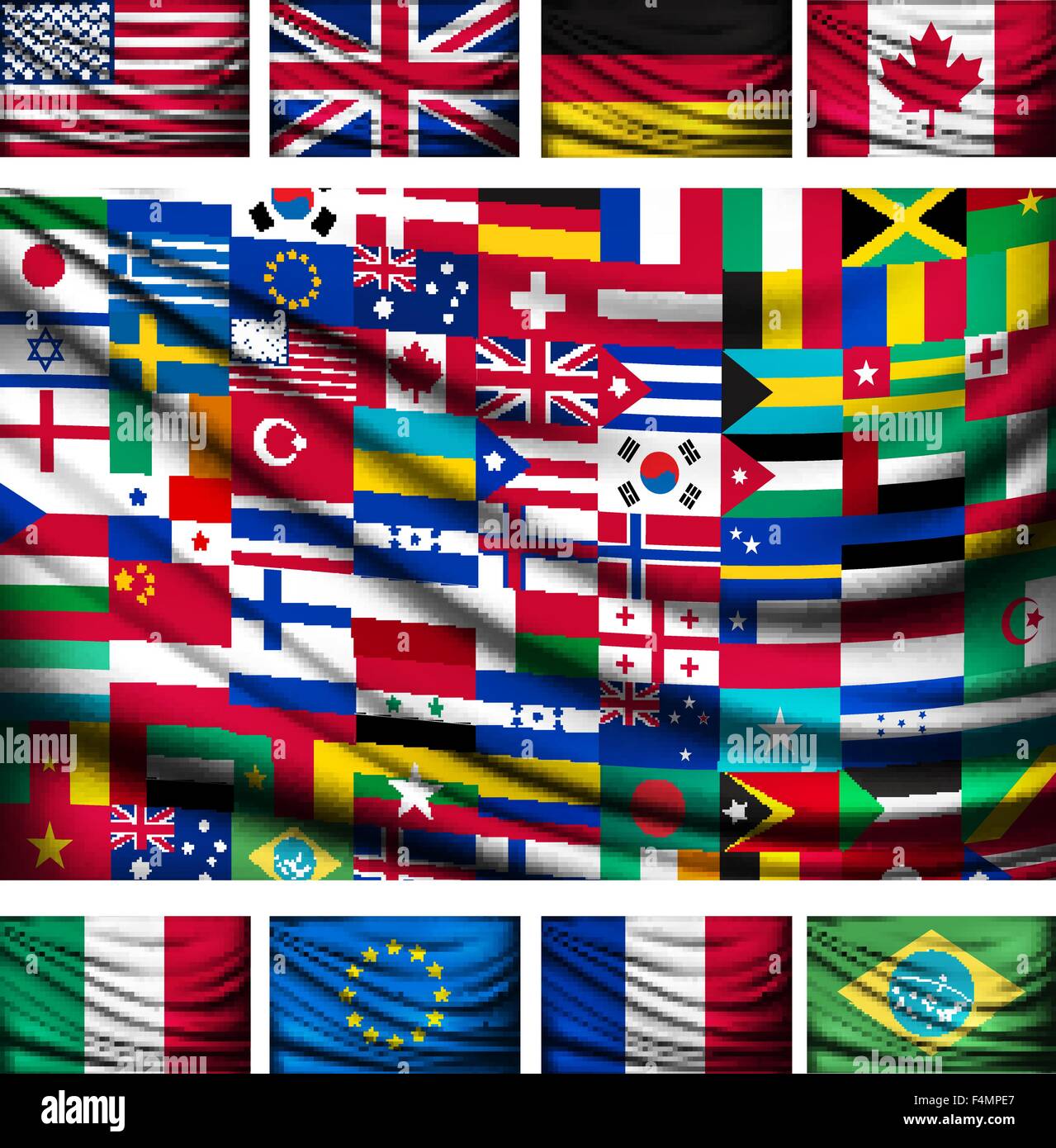 world flags with names wallpaper