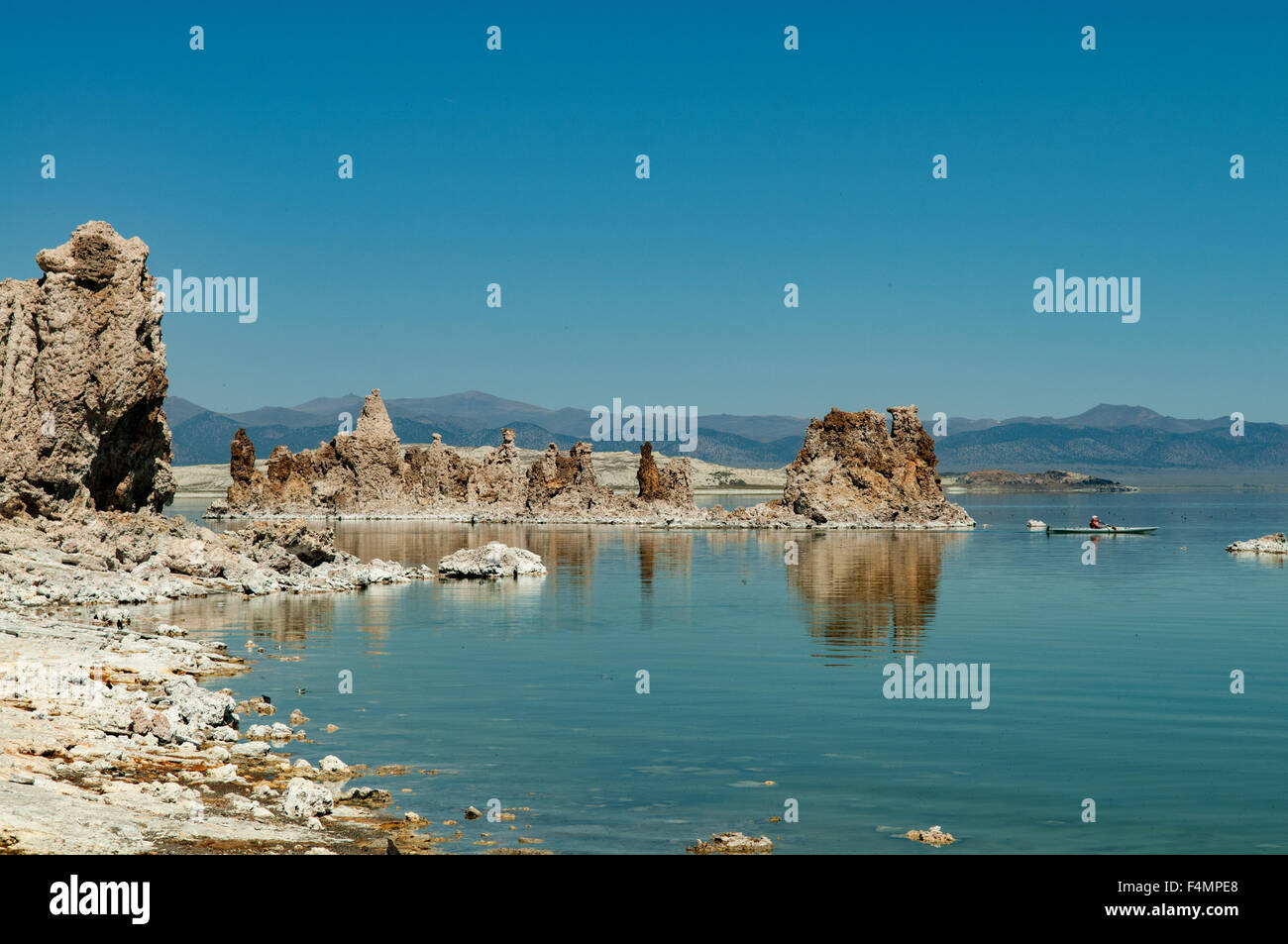 Tufas of Mono Lake, California, USA Stock Photo