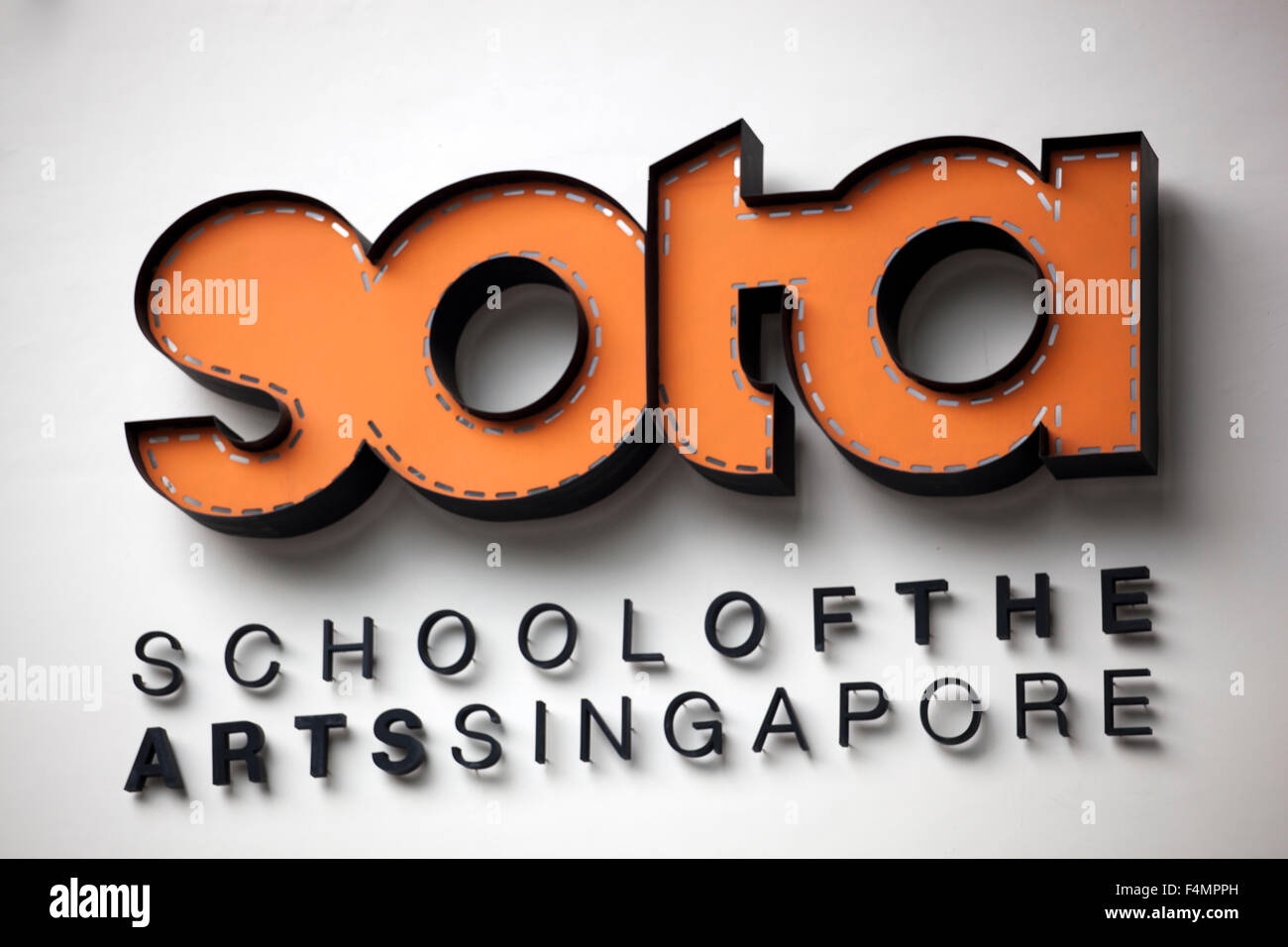 School of the Arts, Singapore Logo Stock Photo Alamy