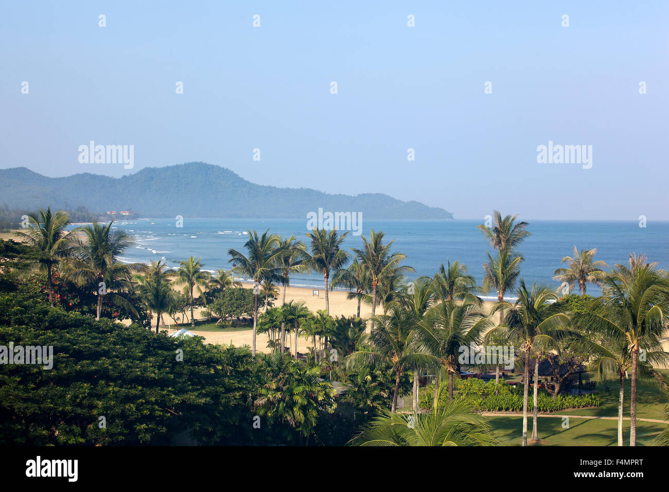 View towards the sea - Rasa Ria Resort Stock Photo