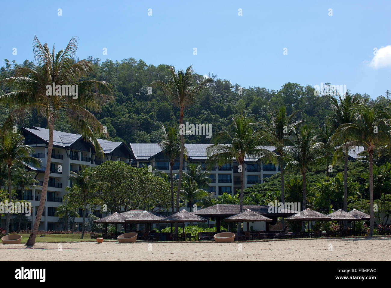 Shangri-La Rasa Ria Resort, Kota Kinabalu, Borneo Stock Photo