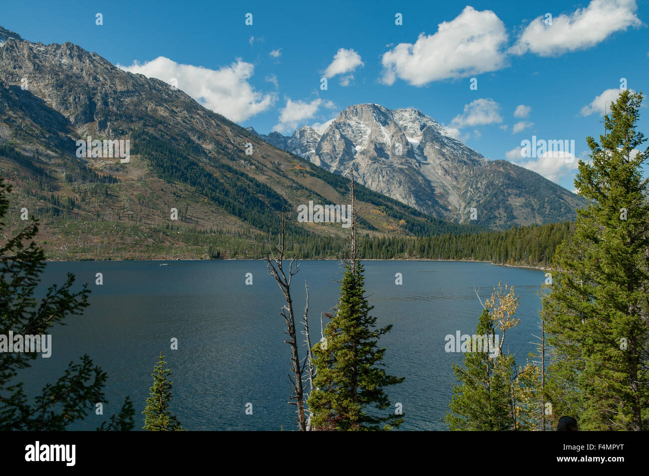 The Tetons and Jenny Lake, Wyoming, USA Stock Photo