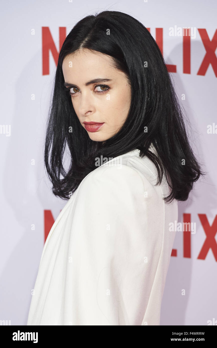 Spain. 20th Oct, 2015. Krysten Ritter attend Netflix Spain's