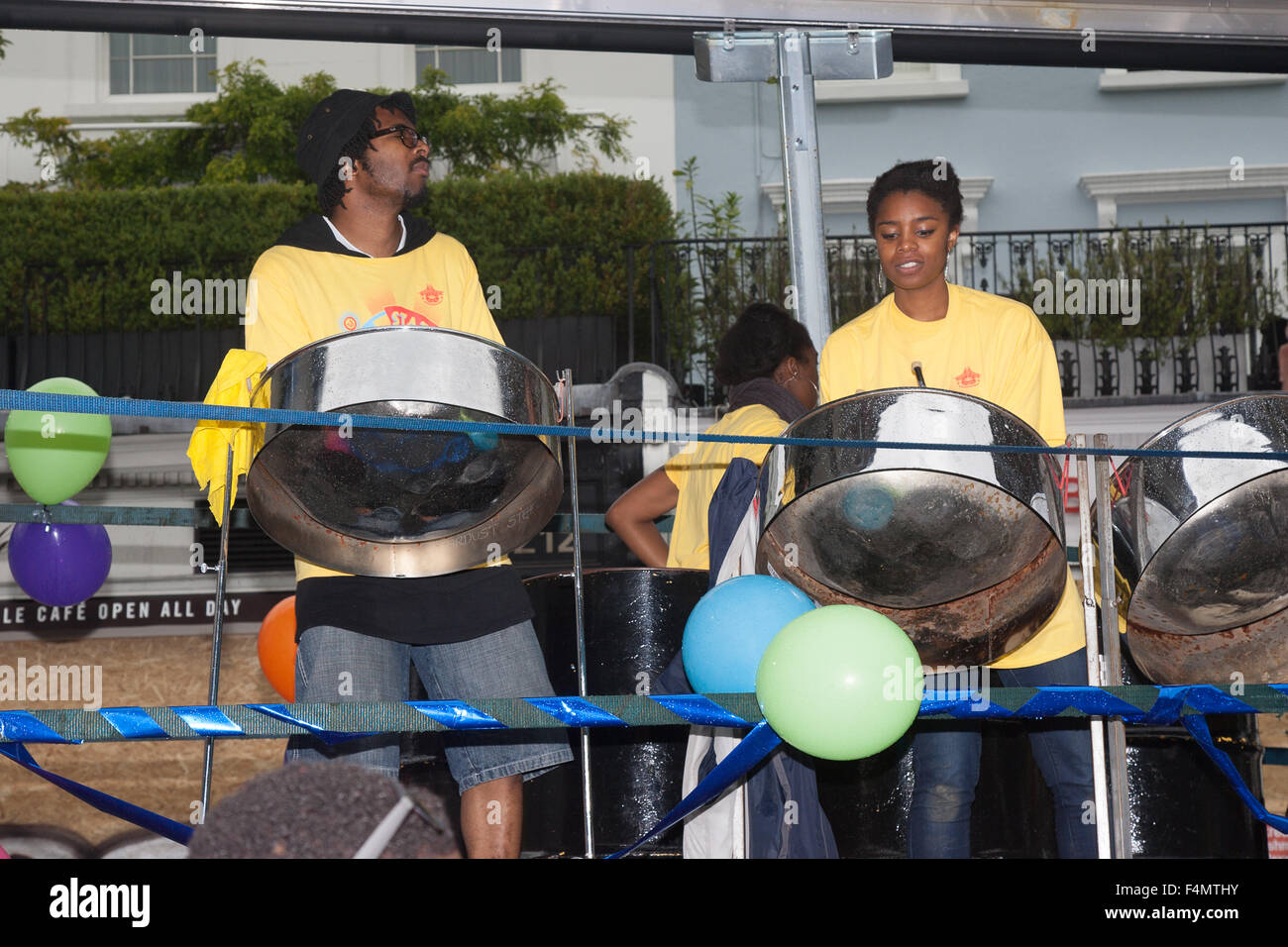 calypso steel band float music notting hill carnival Stock Photo Alamy