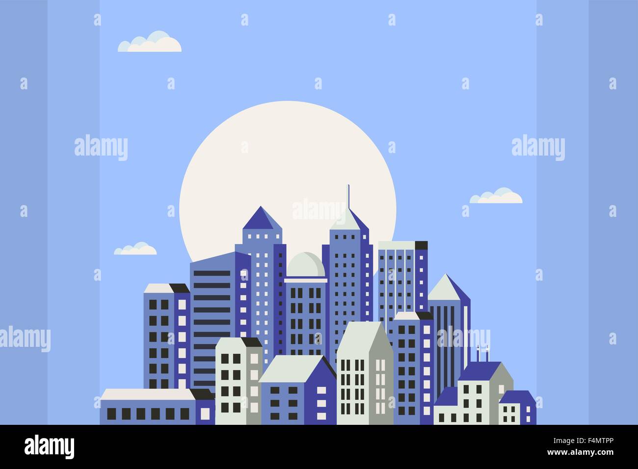 flat style of houses Stock Vector Image & Art - Alamy