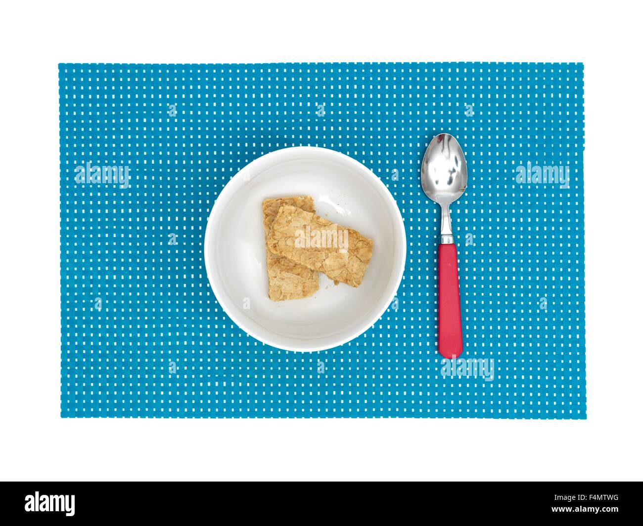 A Close Up Photo Of A Table Place Mat Setting Stock Photo