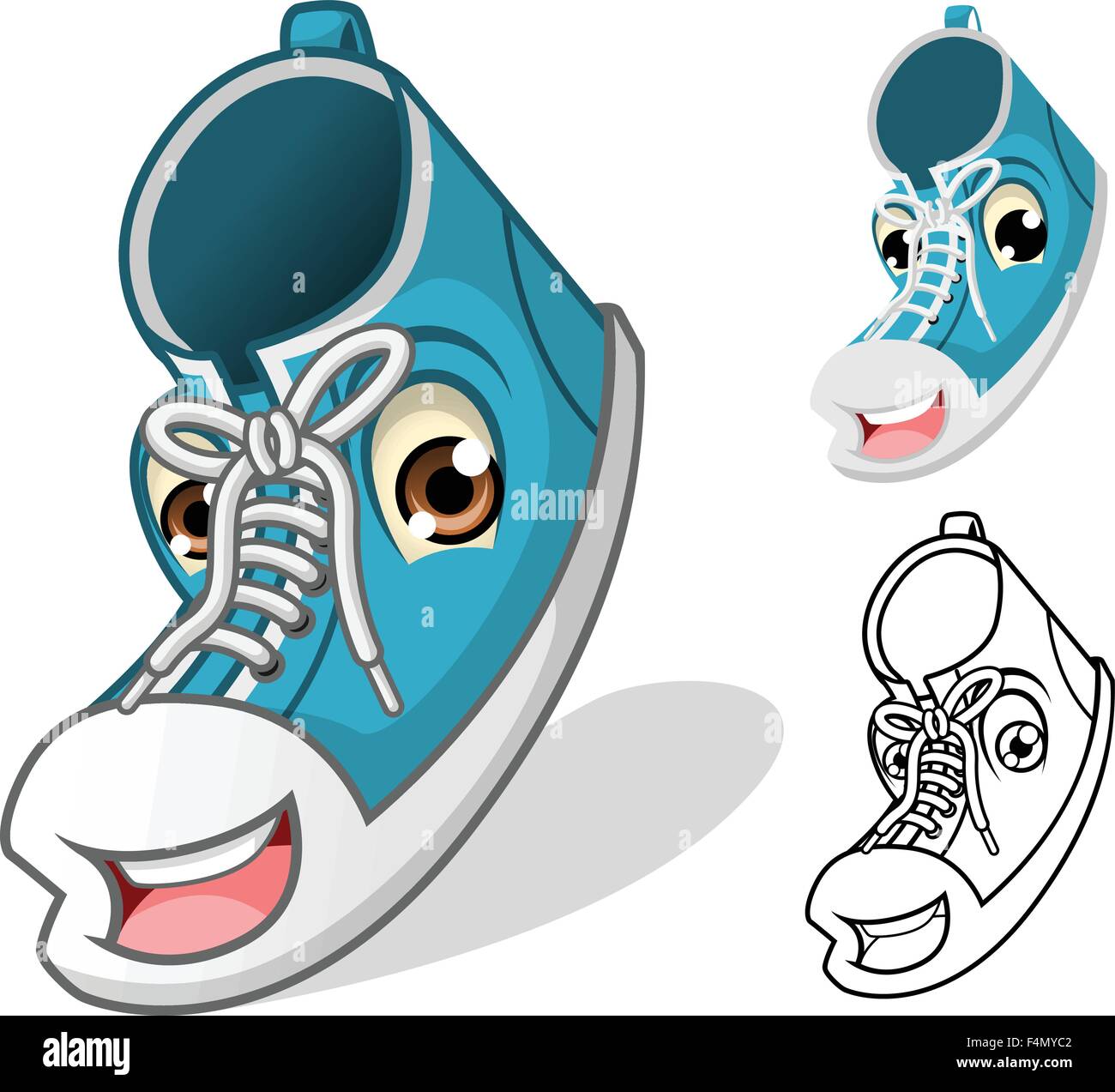 Shoes Mascot Cartoon Character Stock Vector Image & Art Alamy