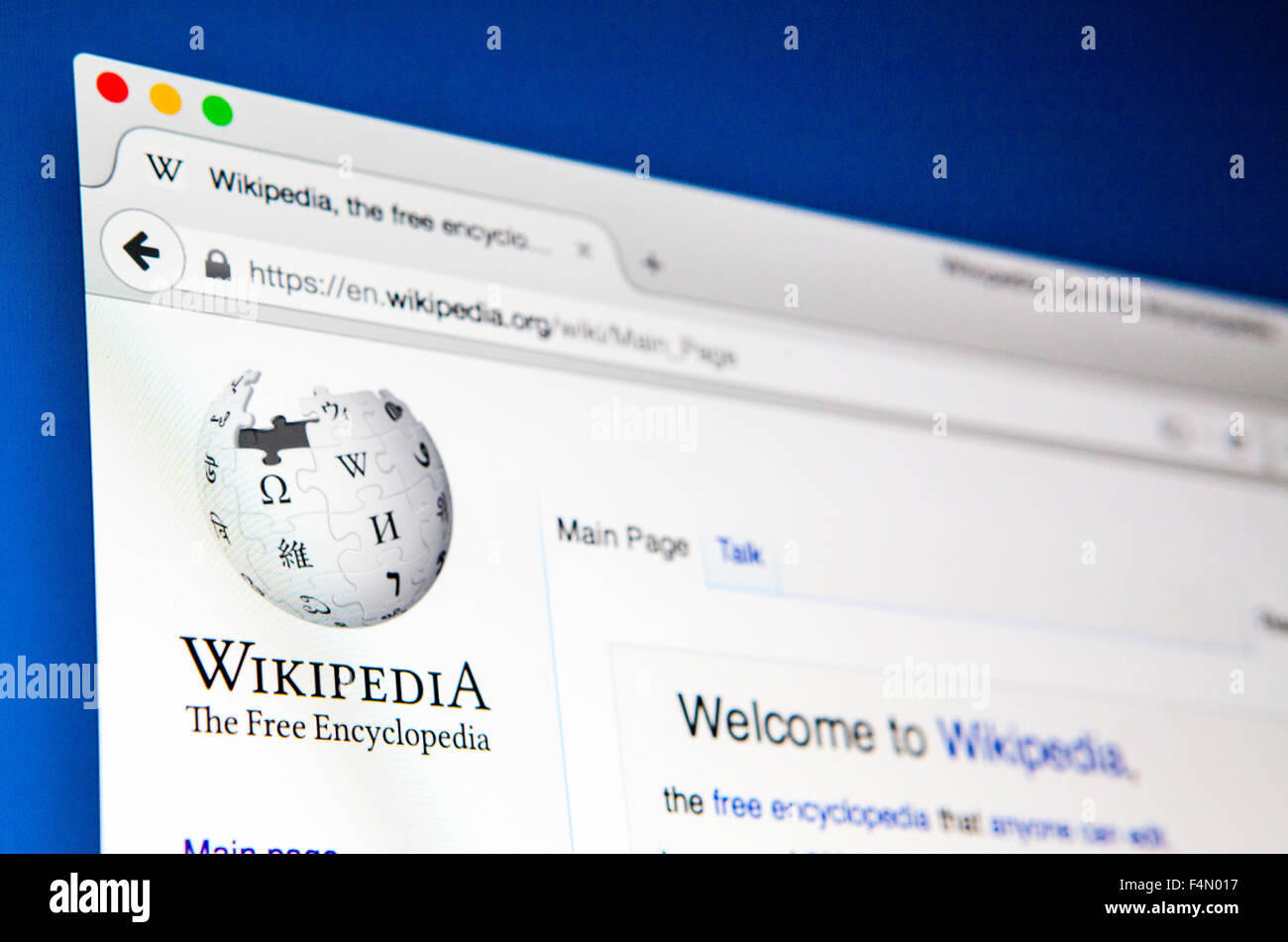 Wikipedia website online encyclopedia hires stock photography and