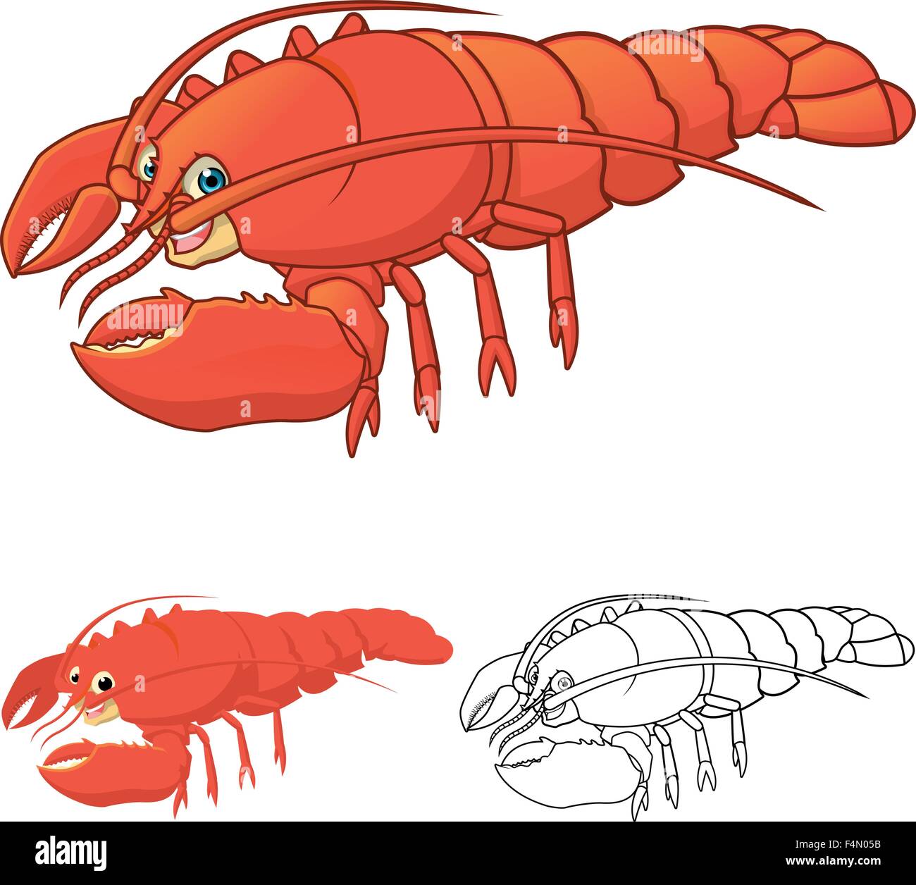 Lobster cartoon character hires stock photography and images Alamy